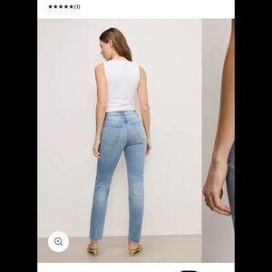Good American Light Blue Straight Leg Jeans